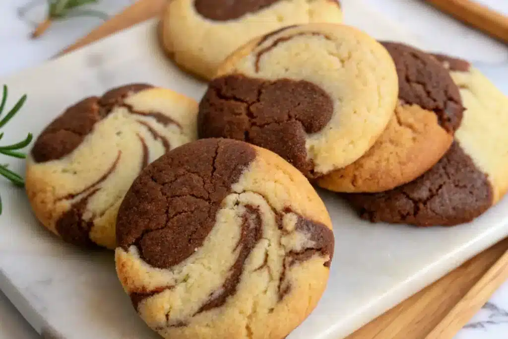 Soft & Chewy Gluten-Free Marble Cookies (Only 5 Ingredients!)