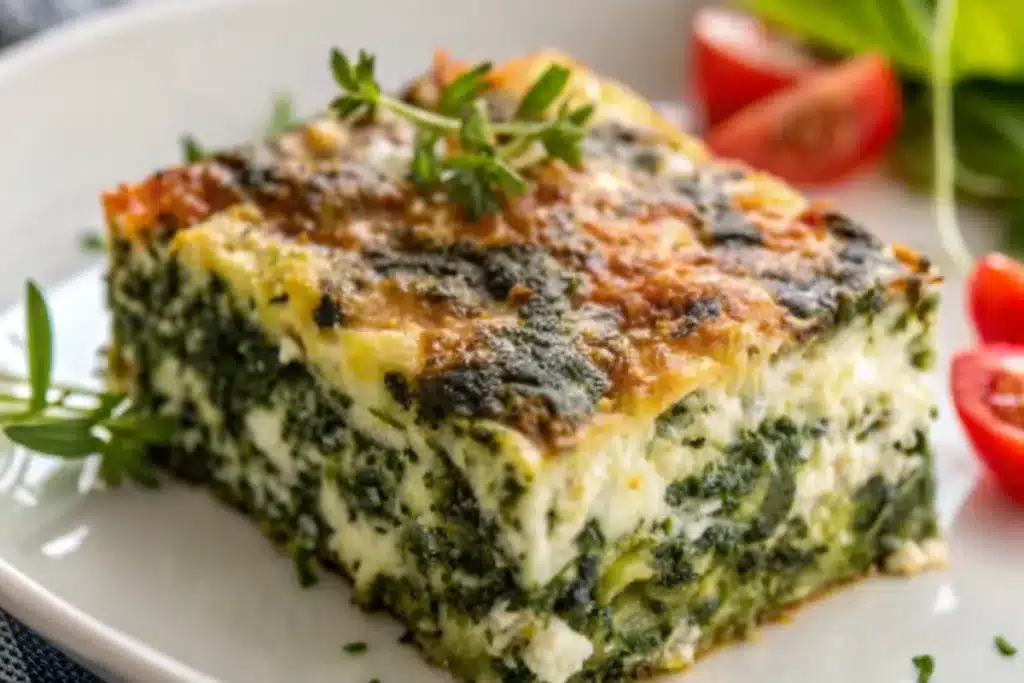 Easy Spinach and Feta Casserole (Keto & Low Carb)