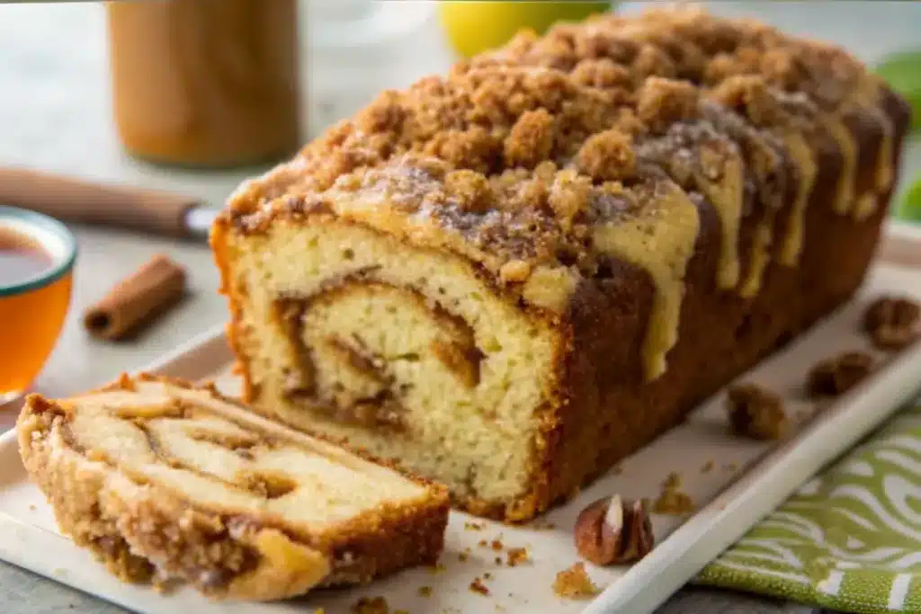 Cinnamon Swirl Apple Streusel Bread Recipe