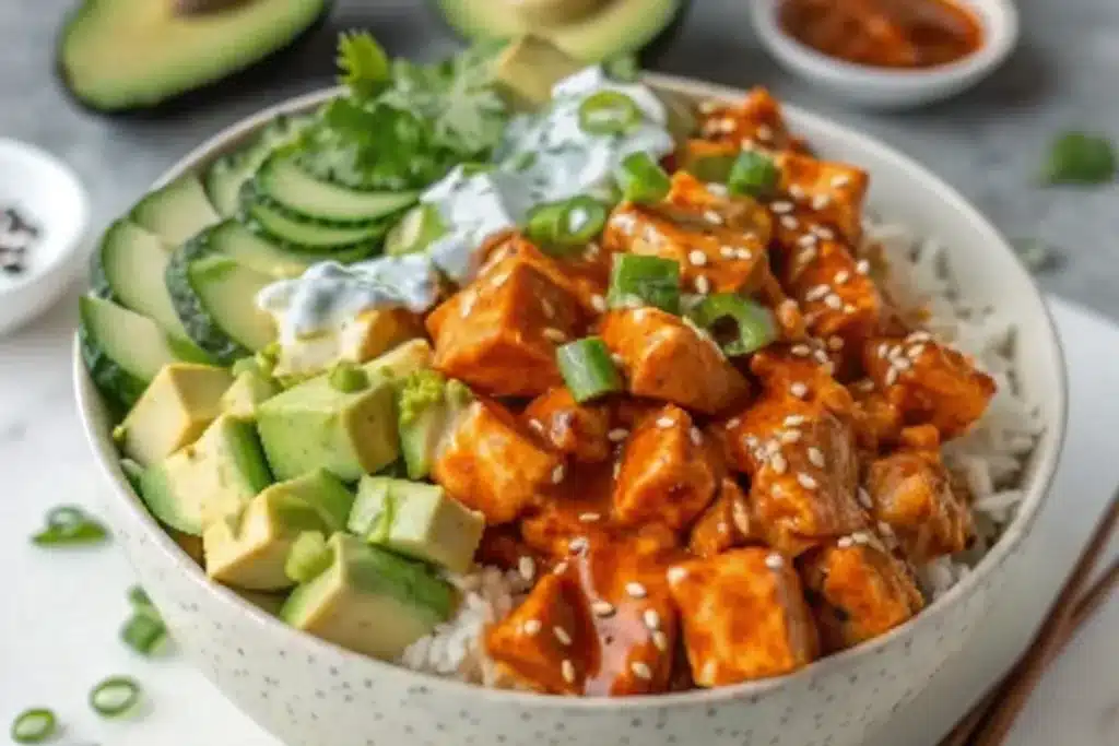 High-Protein Buffalo Chicken Bowls