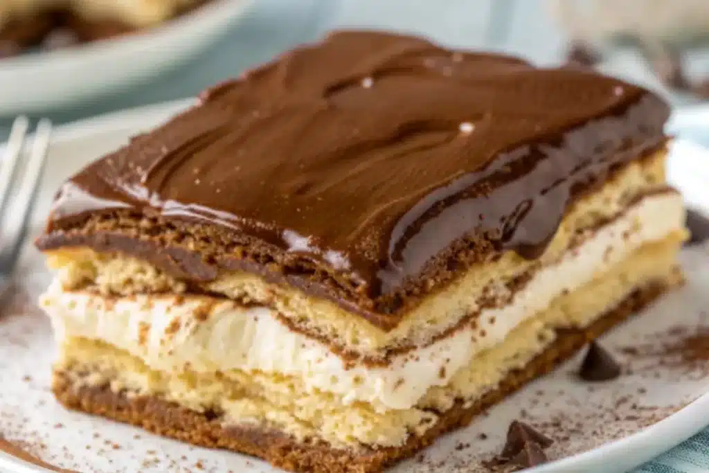 Easy No-Bake Chocolate Eclair Cake Recipe