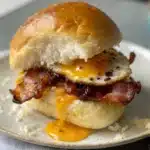 Gourmet Bacon and Egg Brioche Bun