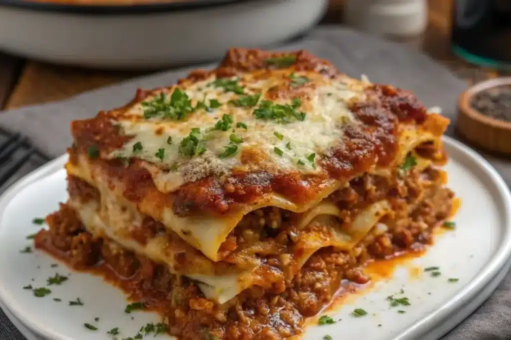 Italian Beef Lasagna