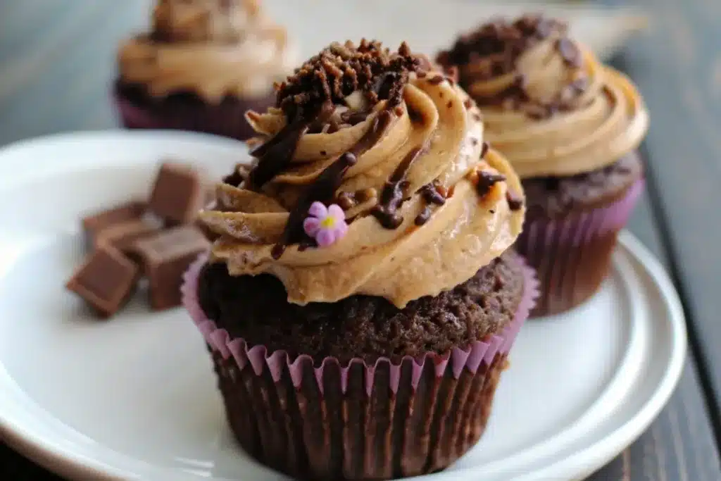 Easy Chocolate Peanut Butter Cupcakes