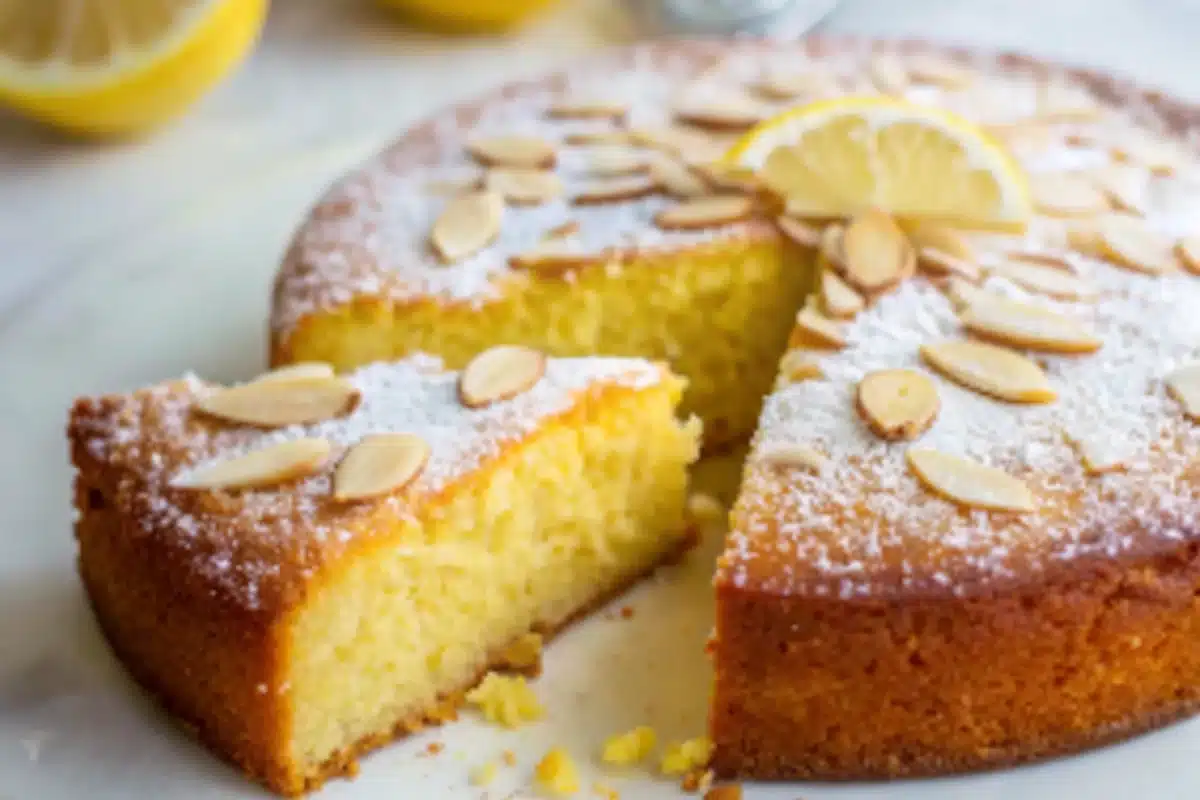 Italian Lemon Polenta & Almond Cake | Authentic Flourless Dessert