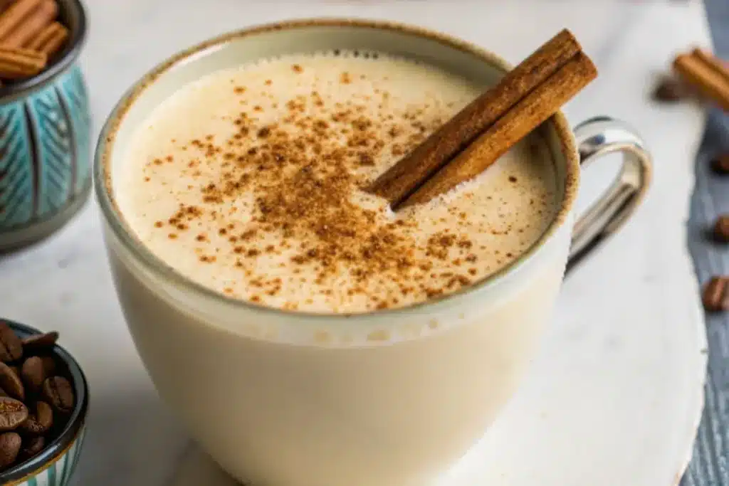 Easy Vegan Almond Milk Eggnog