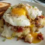 Ultimate Leftover Meatloaf Breakfast Hash with Runny Egg