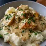 Creamy Garlic Chicken and Mashed Potatoes