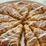 Cinnamon Sugar Crescent Roll Pizza