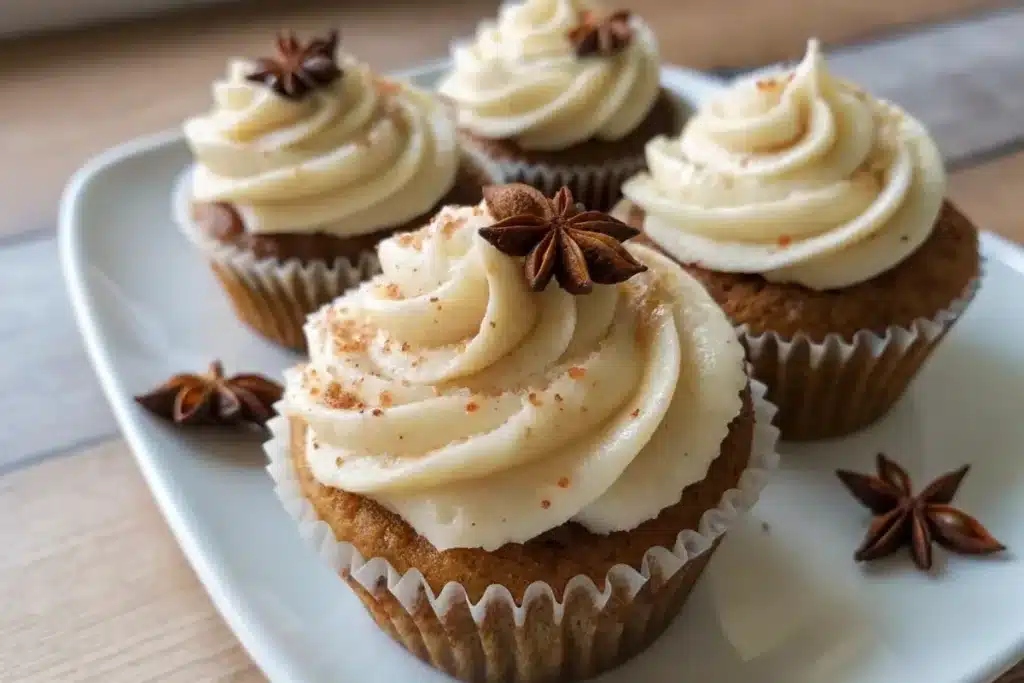 Chai Spiced Cupcakes with Vanilla Bean Frosting