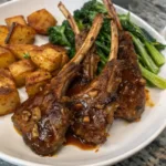 Glazed Honey Garlic Lamb Chops & Crispy Herb Potatoes