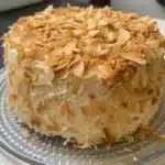 The Ultimate Homemade Coconut Cake with Toasted Flakes
