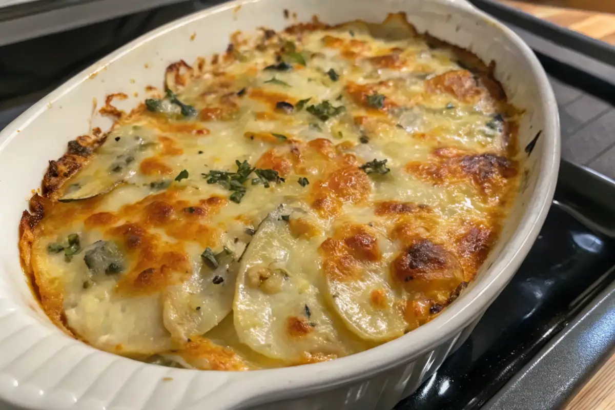The Ultimate Creamy Potatoes Au Gratin with Garlic and Herbs