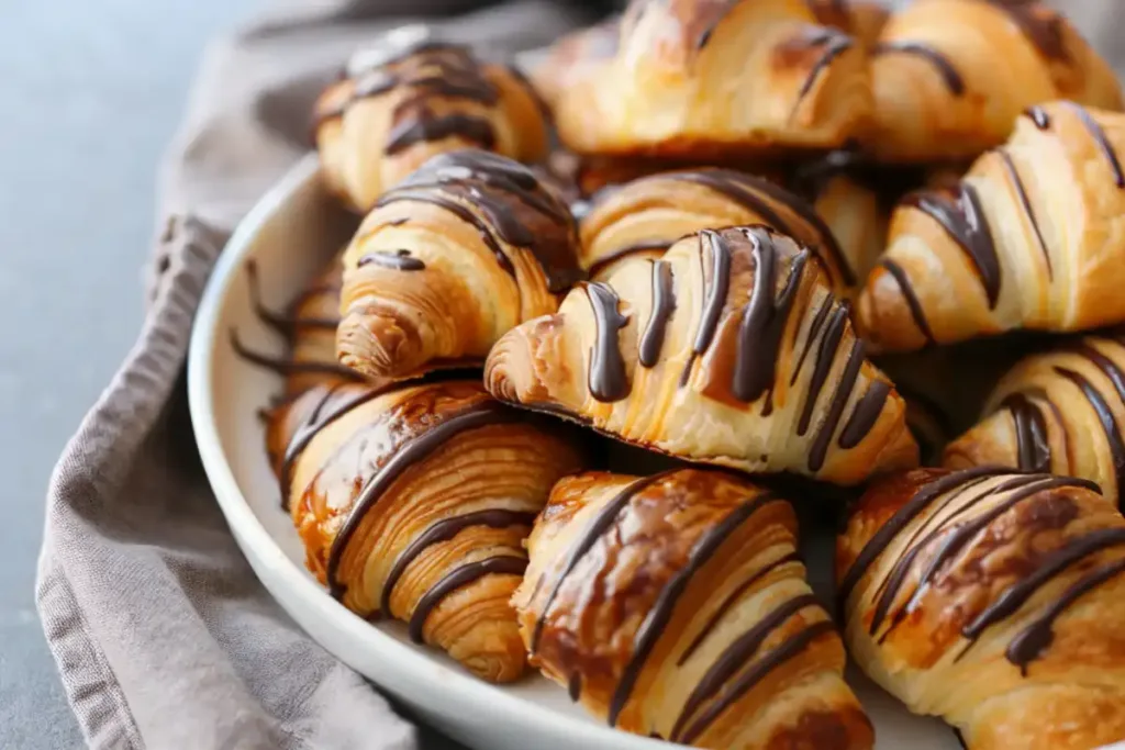 Easy Homemade Chocolate Marble Croissants