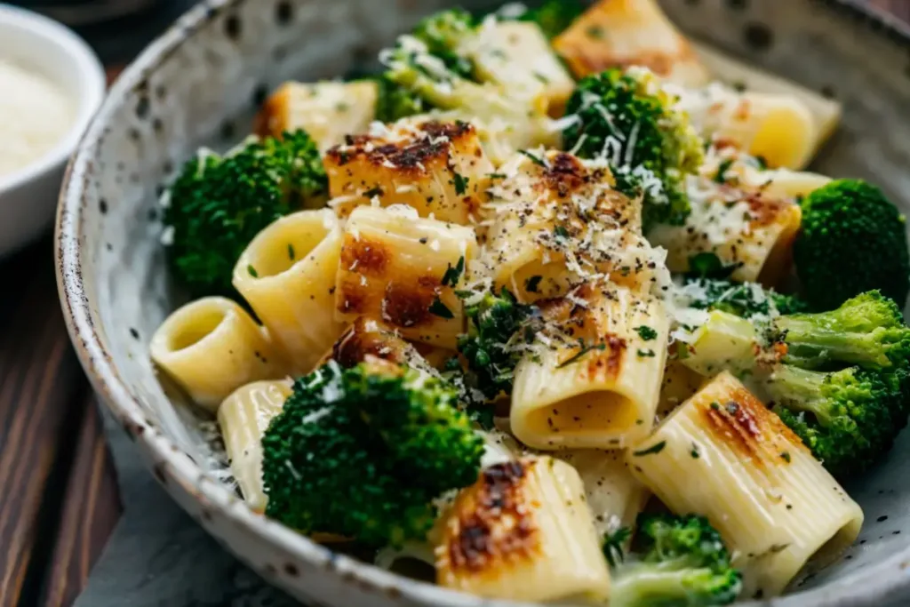 Easy Garlic Broccoli Pasta with Parmesan
