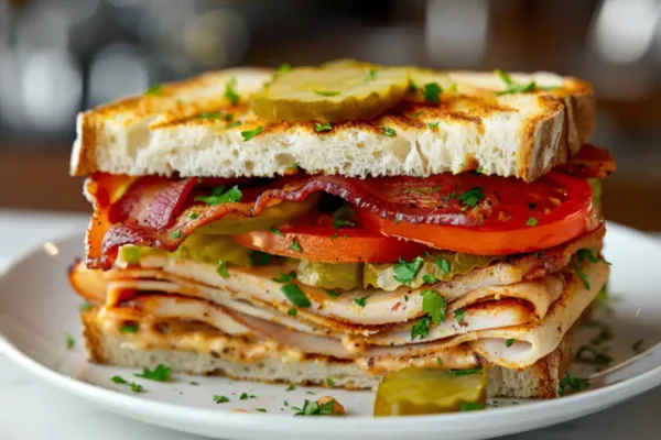 Artisanal Cajun Turkey Sandwich on Toasted Sourdough