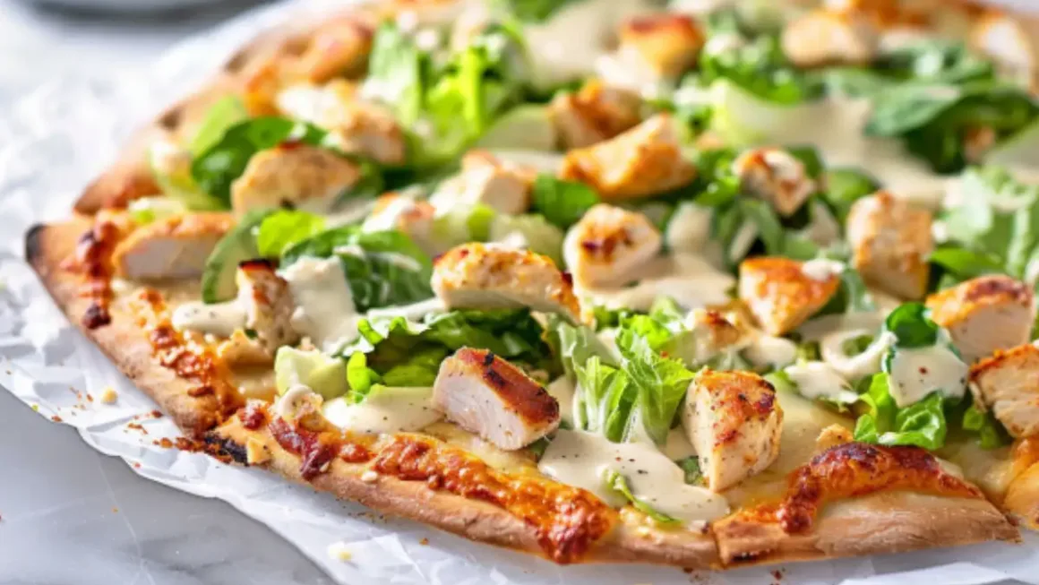 Chicken Caesar Salad Pizza